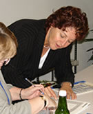 Eve conducting a workshop.